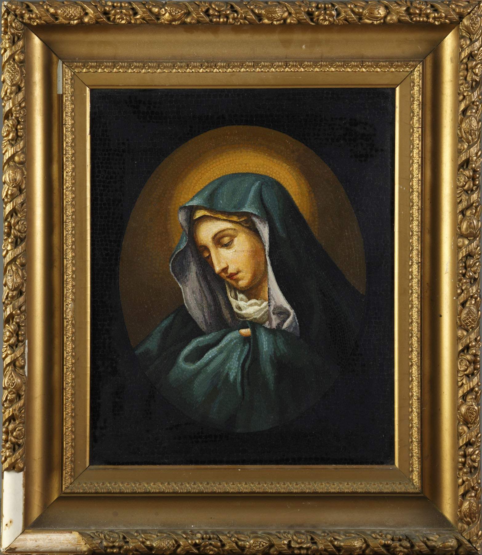 19th Century Micro Mosaic of Mary