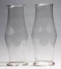 2 - 19th Century Glass Hurricane Shades