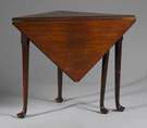 English Queen Anne Mahogany Handkerchief Table