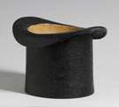 Unusual 19th Century Cast Iron Top Hat