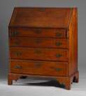 18th Century Maple Country Chippendale Desk