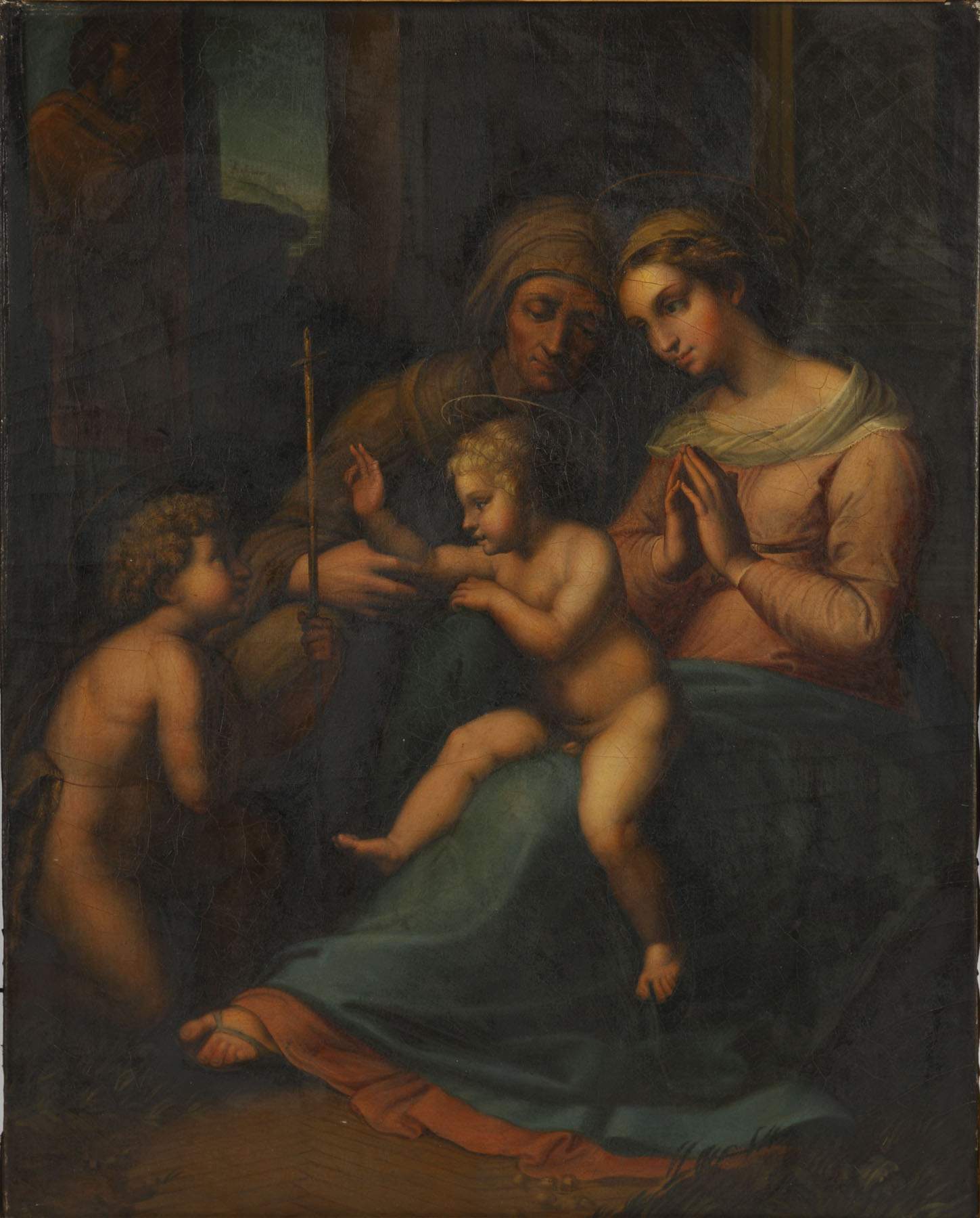 19th Century Painting of The Holy Family