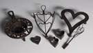 Heart Shaped Wrought Iron & Metal Ware