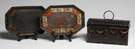 2 Toleware Trays & 1 Dome Top Box