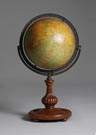 Table Model Globe on Mahogany Base