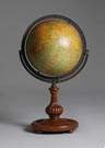 Table Model Globe on Mahogany Base