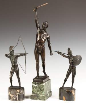 Three Bronze Sculptures
