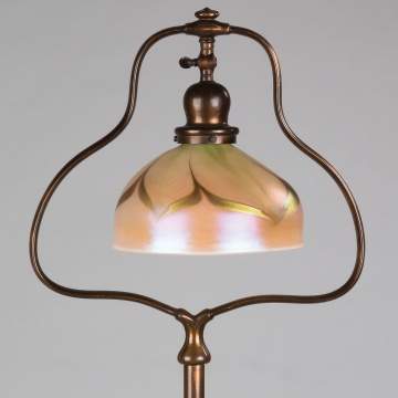 Handel Floor Lamp with Art Glass Shade