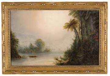 19th Century Painting of a Tropical Sunset
