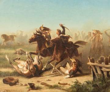 Adolf Northen (German, 1828-1876) Battle Scene