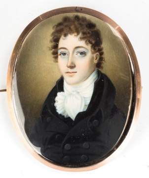 Miniature Painted Portrait of a Gentleman