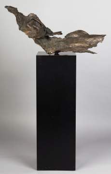 Judith Brown (American, 1931-1992) Modern Welded Sculpture on  Pedestal