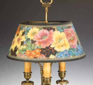 Fine Pairpoint Reverse Painted Table Lamp