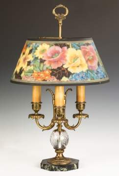 Fine Pairpoint Reverse Painted Table Lamp
