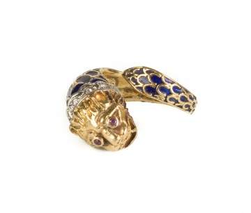 18K Gold Leopard Ring