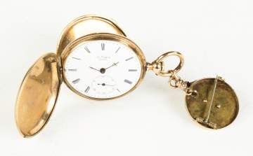 Enameled Pocket Watch with Fob