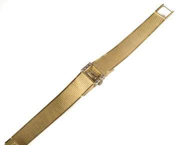 Vintage Girard Perregaux 18K Gold and Diamond  Ladie's Watch