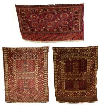 Three Bokhara Oriental Rugs
