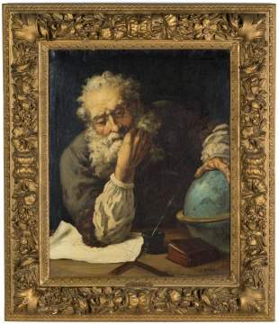 G. Funk (19th century) Portrait of Galileo Galilei