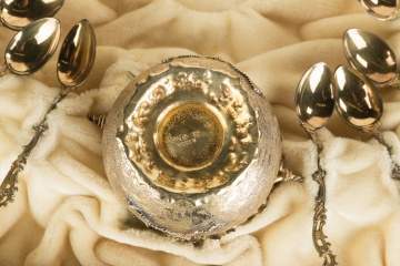 Lazarus Posen German Silver Demitasse Set