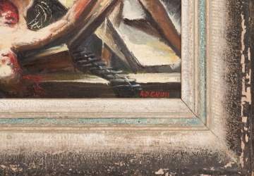 Alfred D. Crimi (American, 1900-1994) "Abyss (NYC)"