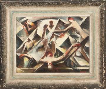 Alfred D. Crimi (American, 1900-1994) "Abyss (NYC)"