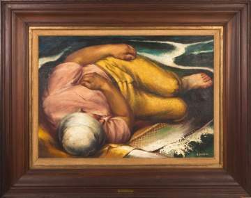 Alfred D. Crimi (American, 1900-1994) "Fisherman's Dream"