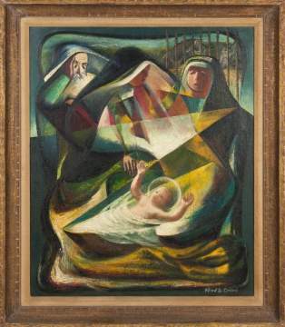 Alfred D. Crimi (American, 1900-1994) "Nativity"