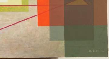 Alfred D. Crimi (American, 1900-1994) "Space and Planes #1"