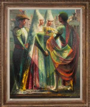 Alfred D. Crimi (American, 1900-1994) "Spanish Lace"