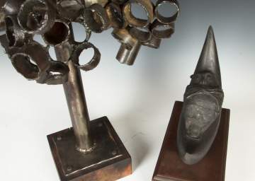 Alan Teichman, Welded Steel Sculpture & C.R. Foster, Untitled Sculpture