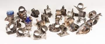 Group of Vintage Silver Plate Napkin Rings