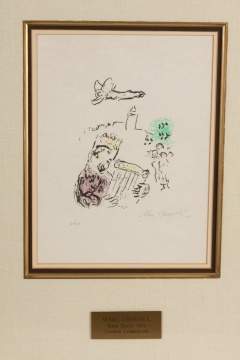 Marc Chagall (French/Russian, 1887-1985) "King David"                           