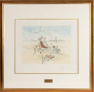 Salvador Dali (Spanish, 1904-1989) "Cosmic Horseman"