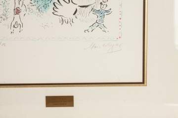 Marc Chagall (French/Russian, 1887-1985) "Engagement at the Circus"   