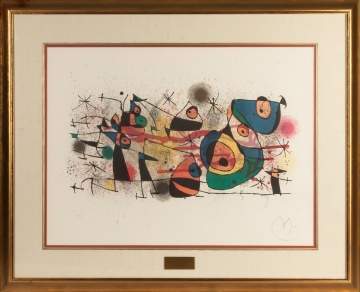 Joan Miro (Spanish, 1893-1983) Single Plated Ceramiques   