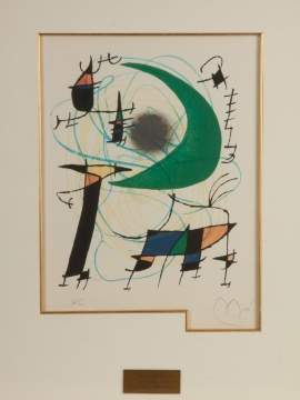 Joan Miro (Spanish, 1893-1983) "Green Moon"