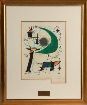 Joan Miro (Spanish, 1893-1983) "Green Moon"