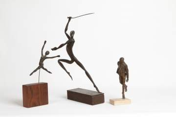 Three Bronze Sculptures