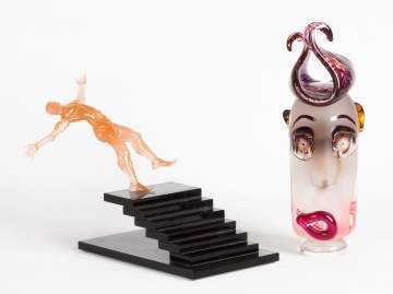 Two Glass Sculptures