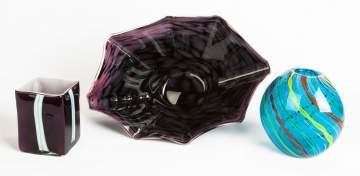 Three Pieces of Murano Glass