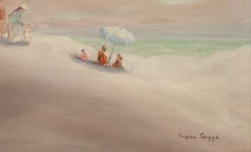 Virginia Gruppe (American, born 1907) Beach Scene