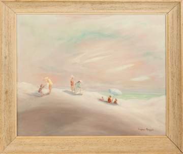 Virginia Gruppe (American, born 1907) Beach Scene