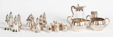 Various Sterling Silver and 800 Silver Table Articles