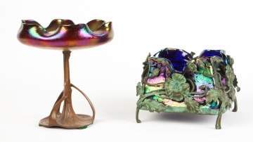 Two Loetz Art Glass Pieces
