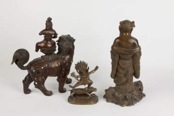 Three Asian Bronze Sculptures
