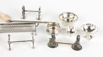 17 Misc. Silver Plate Items
