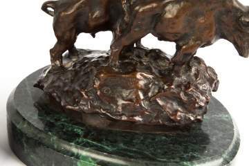 Charles Russell (American, 1864-1926) Two Recast Bronzes