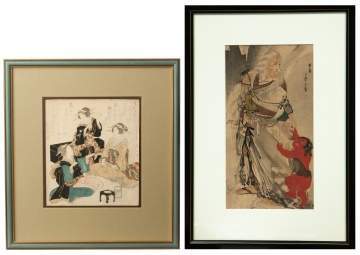 Two Japanese Woodblock Prints