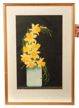 F. Cowles Potter, Painting of Daffodils